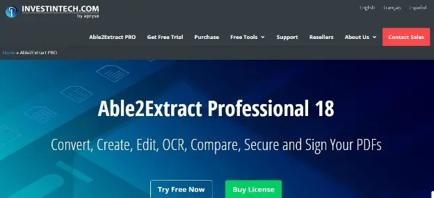 Able2Extract Online pdf converter 