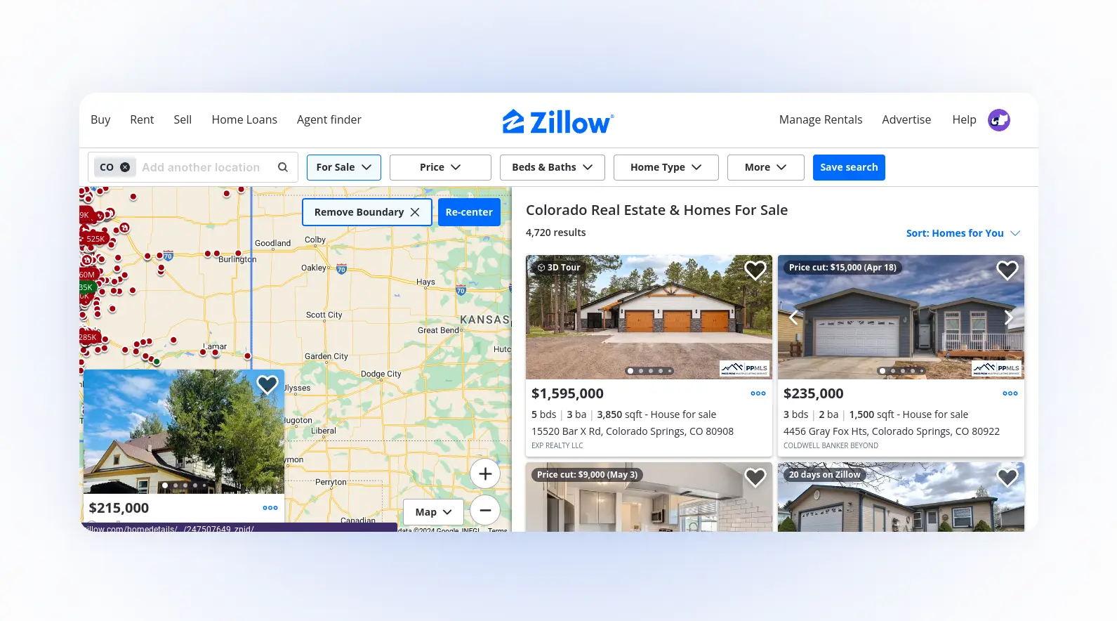 interactive map zillow real estate