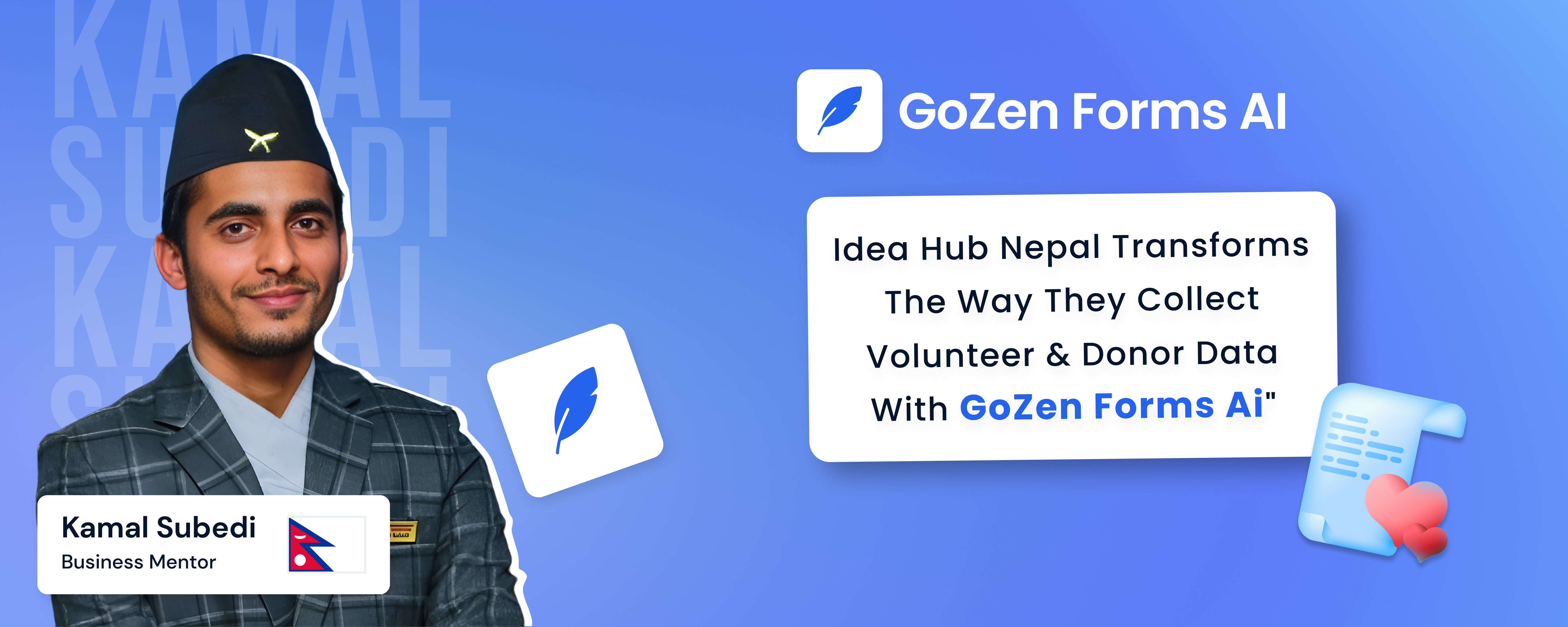Case Study: GoZen Forms Transformed Idea Hub Nepal's Data Collection