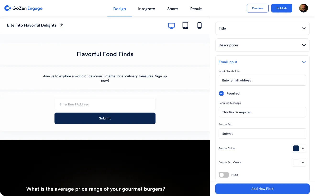 User Friendly Interface